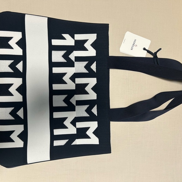 Moncler Dark Navy and White Tote Bag - Picture 1 of 6